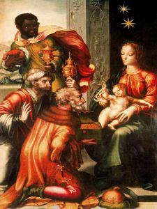 Baltasar, secuestro express La Adoración de los Reyes, de Luis de Morales.