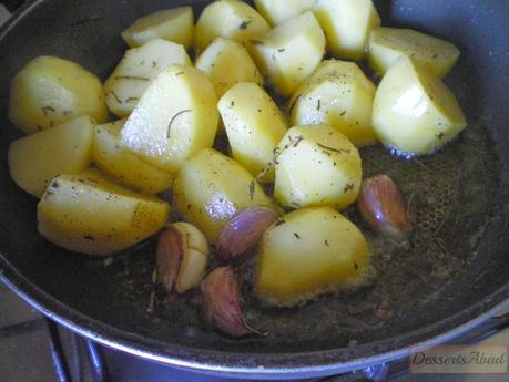 Pollo a la naranja con patatas asadas Pollo a la naranja con patatas asadas