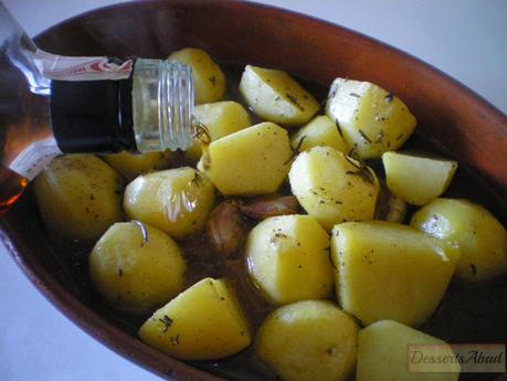 Pollo a la naranja con patatas asadas Pollo a la naranja con patatas asadas