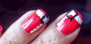Manicura Papa Noel manicura papa noel