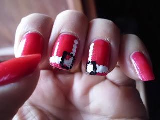 Manicura Papa Noel manicura papa noel