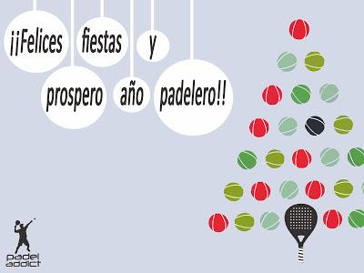 Felicitación de Navidad de pádel Felicitación de Navidad de pádel