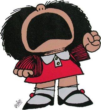 Soñar con gritar y sueños con gritos.Soñar y no poder gritar. mafalda-enfadada