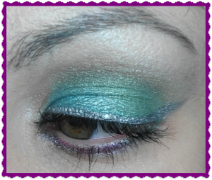 Maquillaje de Navidad: verdes y plata Maquillaje de Navidad: verdes y plata