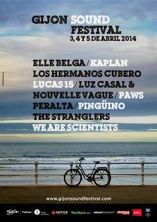 Gijón Sound Festival 2014 anuncia a Luz (con Nouvelle Vague), We Are Scientists, Paws, Peralta...
