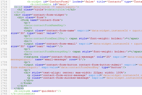 Personalizar el Formulario de Contacto de Blogger Personalizar el Formulario de Contacto de Blogger