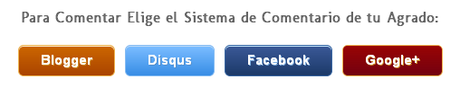 Comentarios de Blogger, Disqus, Facebook y Google+ Comentarios de Blogger, Disqus, Facebook y Google+