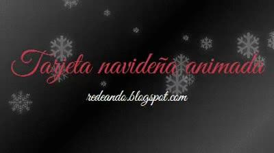 Tarjeta navideña animada Tarjeta navideña animada