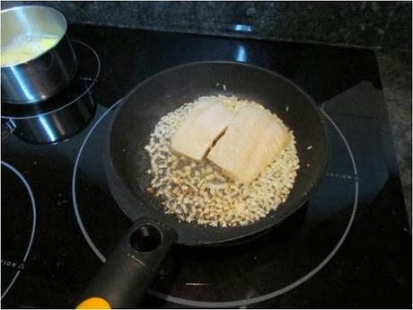 CREMA DE BACALAO CON CREMA DE PIMIENTOS CREMA DE BACALAO CON CREMA DE PIMIENTOS