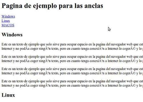 Curso de HTML, Tema 6 anclas-html