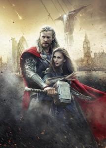 Póster de Thor y Jane Foster para Thor: El Mundo Oscuro