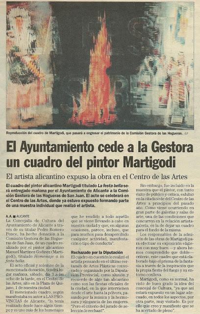 Crónica de una exposición histórica: 75 Aniversari de Les Fogueres de Sant Joan Crónica de una exposición histórica: 75 Aniversari de Les Fogueres de Sant Joan