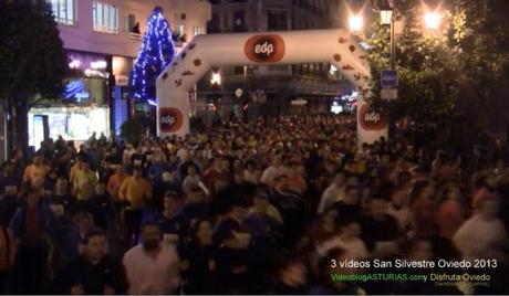 3 videos San Silvestre 2013 Oviedo - Calle Uría