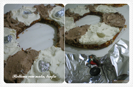 Roscón de Reyes relleno de nata y trufa Roscón de Reyes relleno de nata y trufa