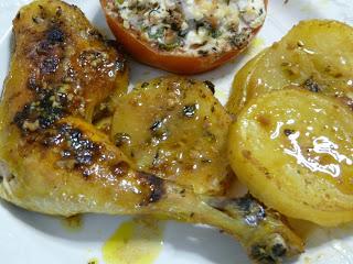 Pollo al estilo almohade receta árabe del Al- Andalus