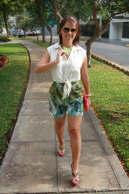 Mis looks el short Gerardo Privat, Must have, short a la cintura, Patty Arata Blog