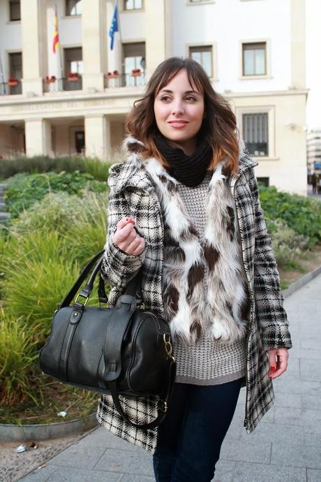 Fur vest with coat Fur vest with coat