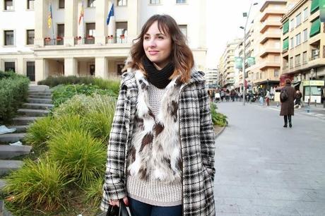 Fur vest with coat Fur vest with coat