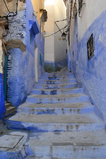 En la Ciudad-Piscina del Norte de Marruecos Chefchaouen, la ciudad piscina del norte marroquí