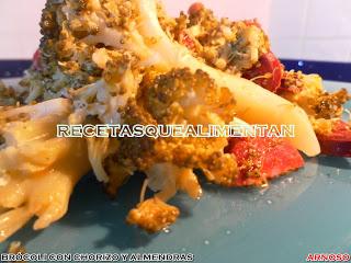 BRÓCOLI CON CHORIZO Y ALMENDRAS BRÓCOLI CON CHORIZO Y ALMENDRAS