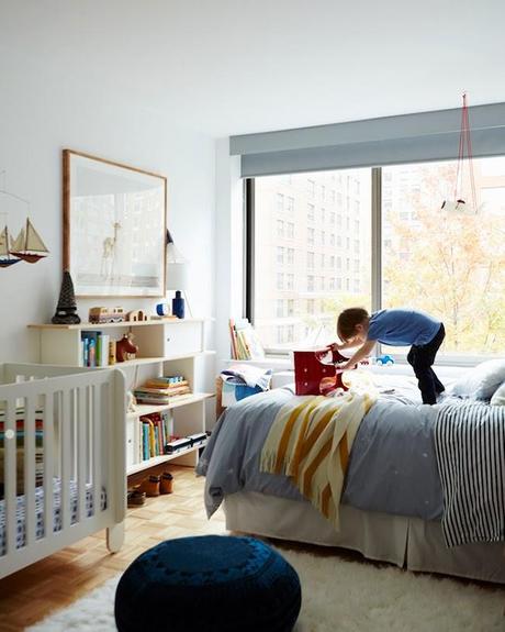 Decorando un dormitorio infantil en tonos azules y marinos - Paperblog