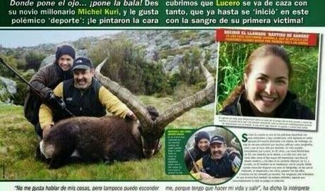 Polémicas fotos de caza de la cantante Lucero junto a su pareja