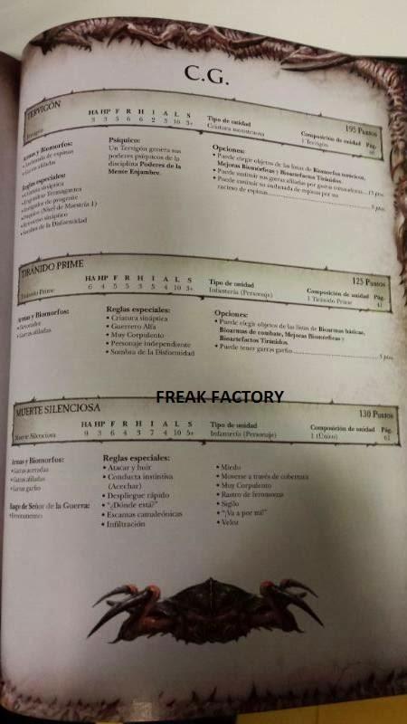 Filtrado el codex tiranido en español(Freak Factory) Filtrado el codex tiranido en español(Freak Factory)