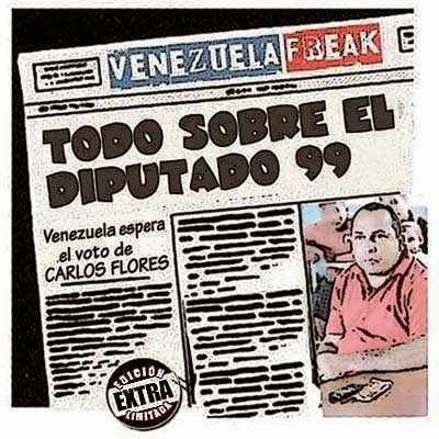 Carlos Flores - voto o diputado 99 - Ver foto Portada cómic - Carlos Flores el diputado voto 99