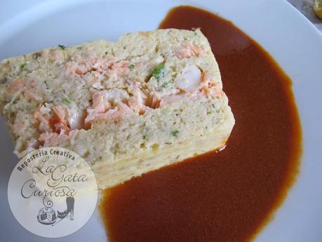 TERRINA DE LENGUADO, SALMON Y GAMBAS TERRINA DE LENGUADO, SALMON Y GAMBAS