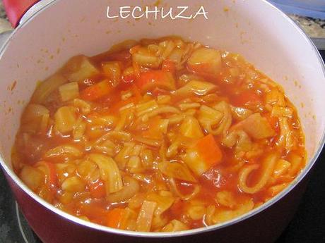 TORTITAS CON BACALAO Y PIQUILLOS EN SALSA DE SURIMI 11-IMG_0095