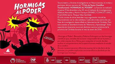 Las “Hormigas al Poder” en Córdoba: Teatro Científico en las Sierras