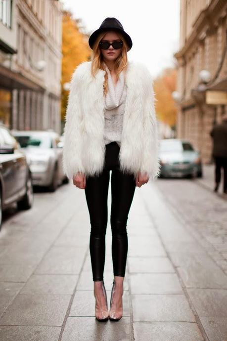 Street style inspiration: Faux Fur Coats - Paperblog