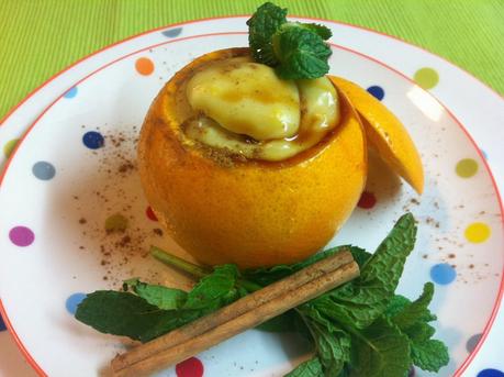 Naranja Rellena Con Crema De Canela