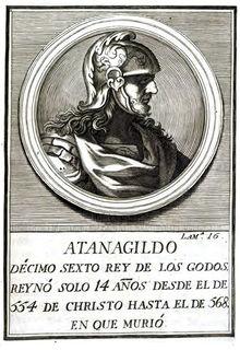 Atanagildo, Rey Visigodo de Toledo