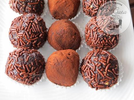 TRUFAS DE CHOCOLATE Y AVELLANA TRUFAS DE CHOCOLATE Y AVELLANA