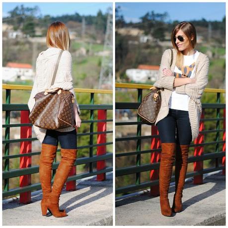 Over knee boots. Over knee boots.