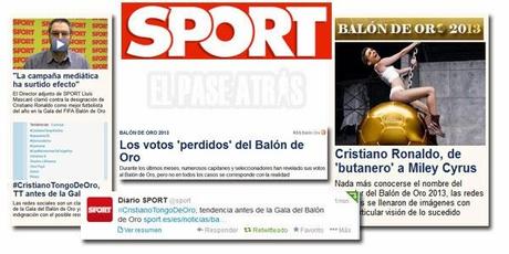 Así ha escocido el balón de oro de Cristiano a la prensa catalana