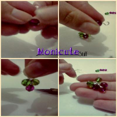 Como hacer unos aretes racimo de Uvas Como hacer unos aretes racimo de Uvas