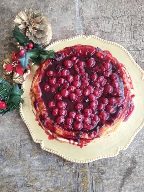 NEW YORK CHEESECAKE CON COULIS DE CEREZAS