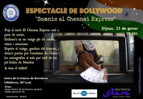 Espectáculo Bollywood en Barcelona. 
