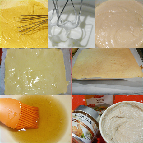 Tronco de Navidad con Crema de Castañas Tronco de Navidad con Crema de Castañas