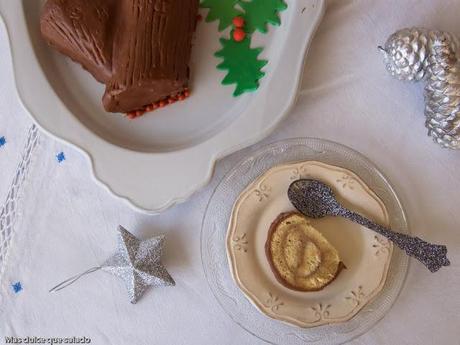 Tronco de Navidad con Crema de Castañas Tronco de Navidad con Crema de Castañas
