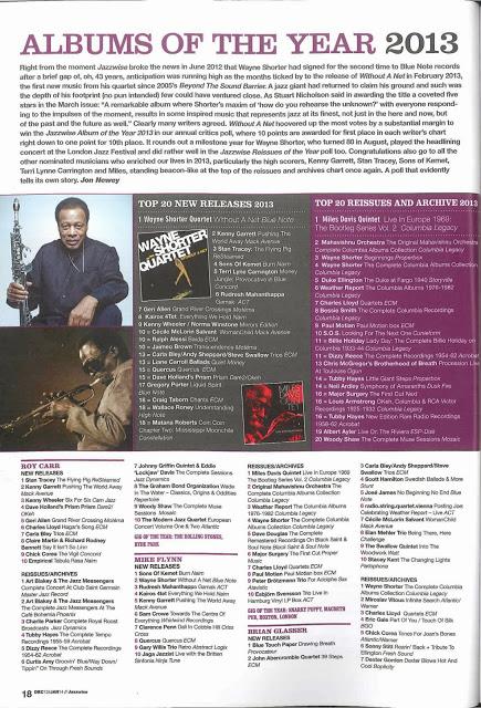 Jazzwise Nº 181, Diciembre 2013-Enero 2014: Albums of the Year 2013