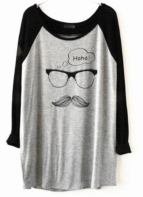 Camisetas de primavera Sheinside...en Enero??!! camibigote