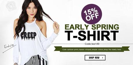 Camisetas de primavera Sheinside...en Enero??!! Camisetas de primavera Sheinside...en Enero??!!