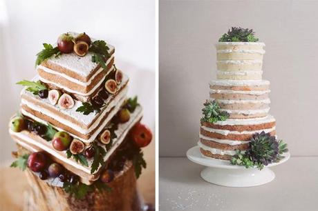 Naked Cake tendencia en Tartas para Bodas - Paperblog