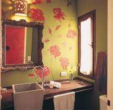 Decoración de  baños con motivos  florales