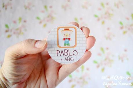 LO DE MARIOLA... ¡ES TODO UN RETO! cumpleaños osito granjero guirnalda oblea tarta toppers etiquetas fajitas fiesta