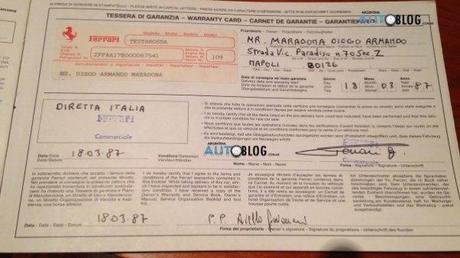 Venden una Ferrari Testarossa que perteneció a Maradona Venden una Ferrari Testarossa que perteneció a Maradona