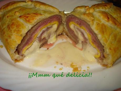 SOLOMILLO DE CERDO IBÉRICO RELLENO EN HOJALDRE SOLOMILLO DE CERDO IBÉRICO RELLENO EN HOJALDRE